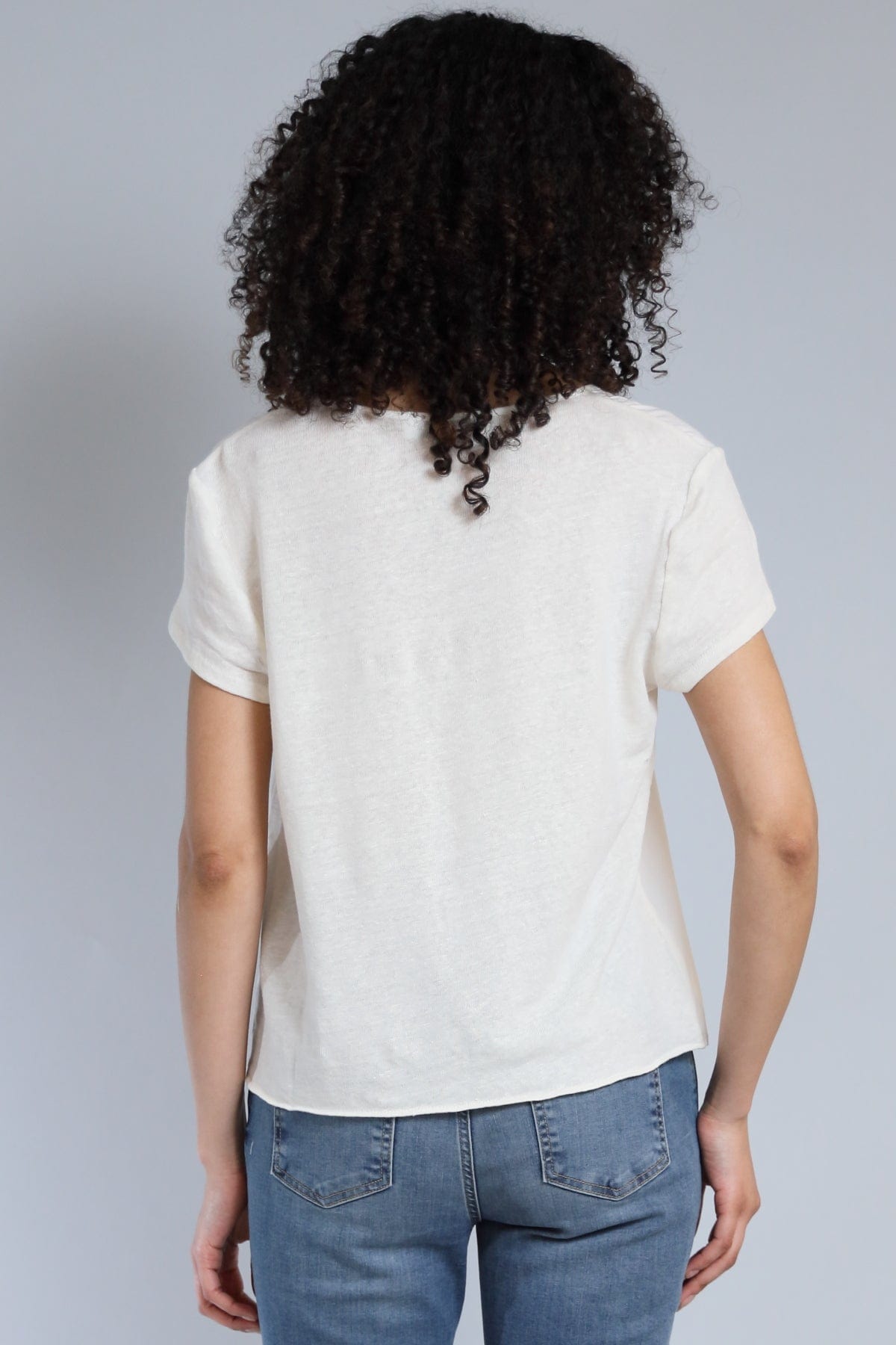 Linen Jersey Hybrid Tee