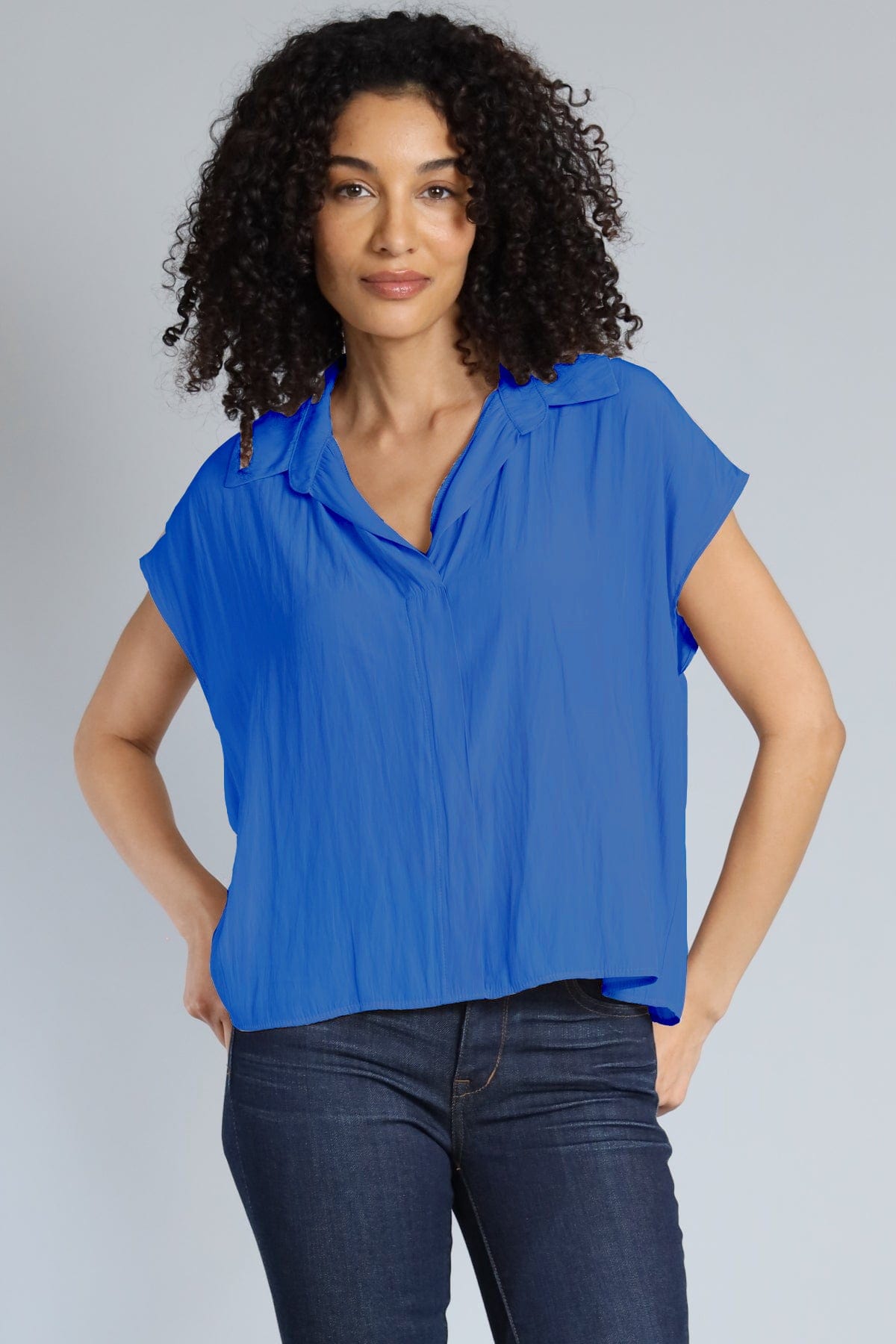 Boxy V-Neck Top