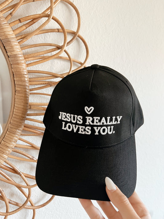 JESUS REALLY LOVES YOU HAT