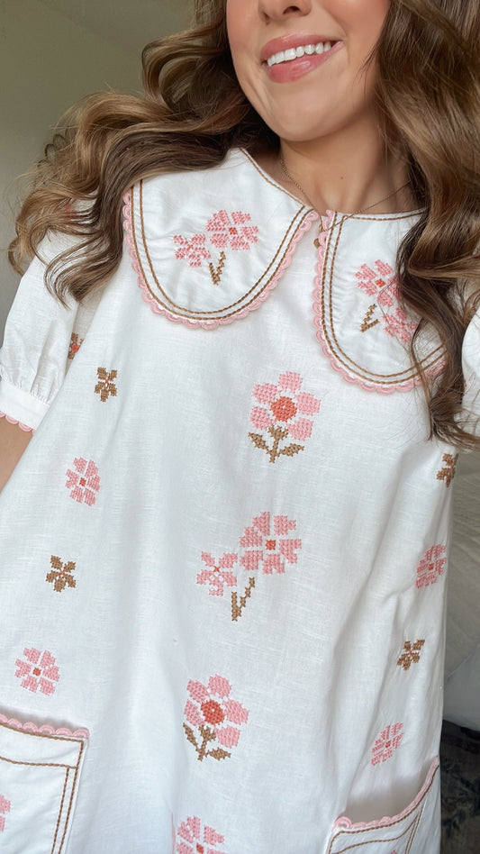 FLOWER CHILD MINI DRESS
