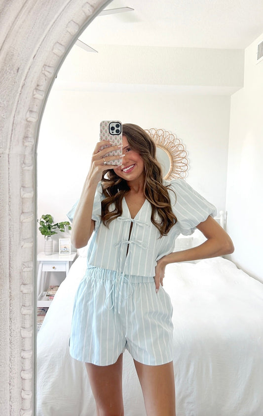 BLUE STRIPE SUMMER SET