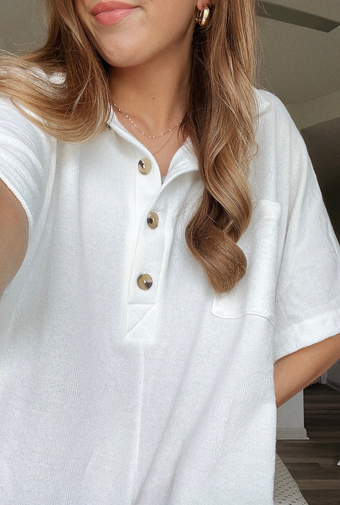 IVORY RELAXED ROMPER