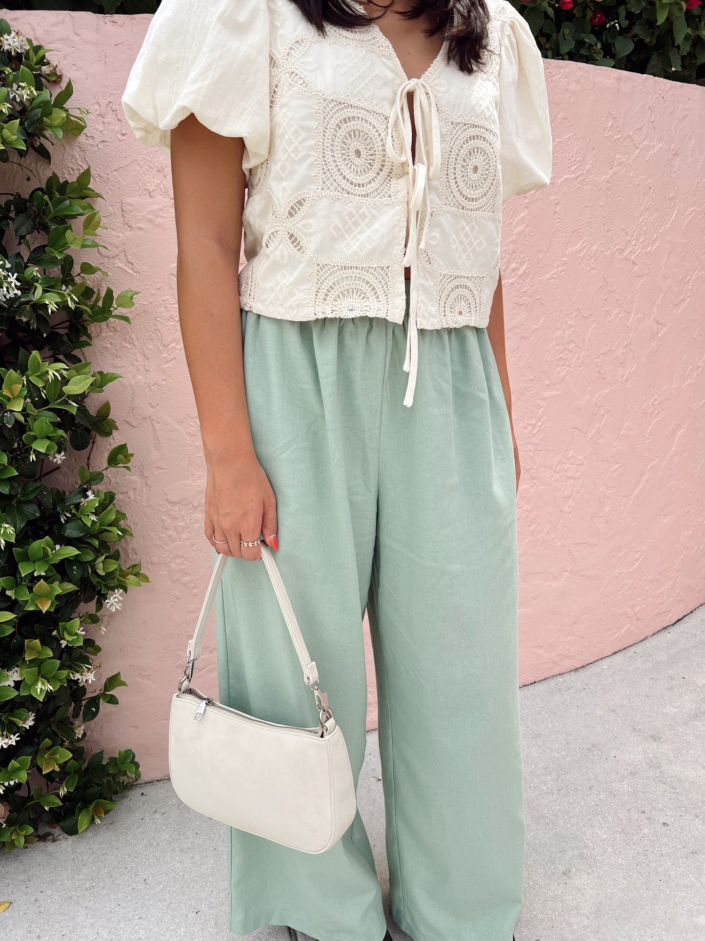 SAGE LINEN PANTS