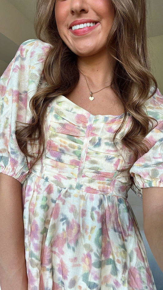 SOPHIA FLORAL MINI DRESS