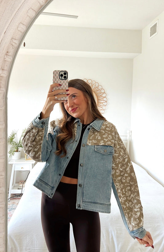 PAISLEY DENIM JACKET