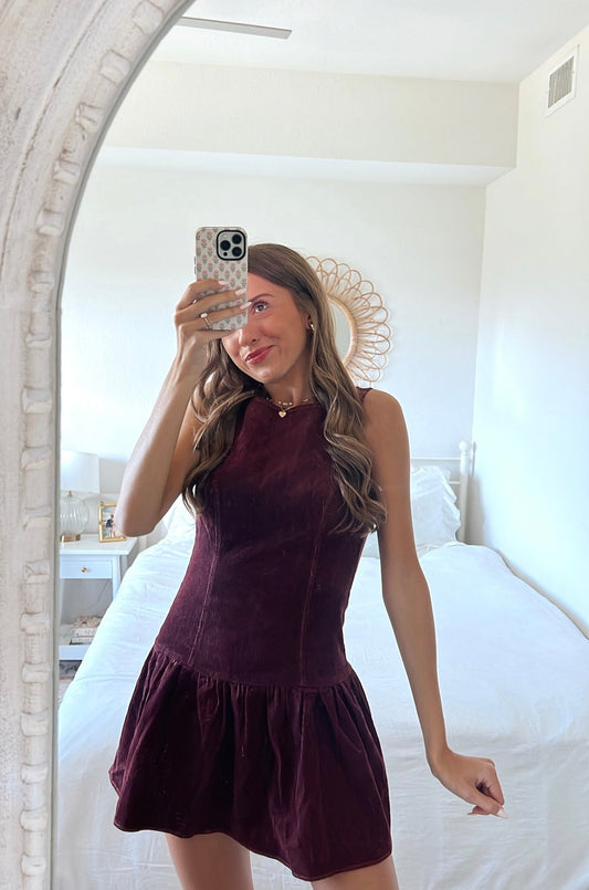 JOLLY CORDUROY MINI DRESS